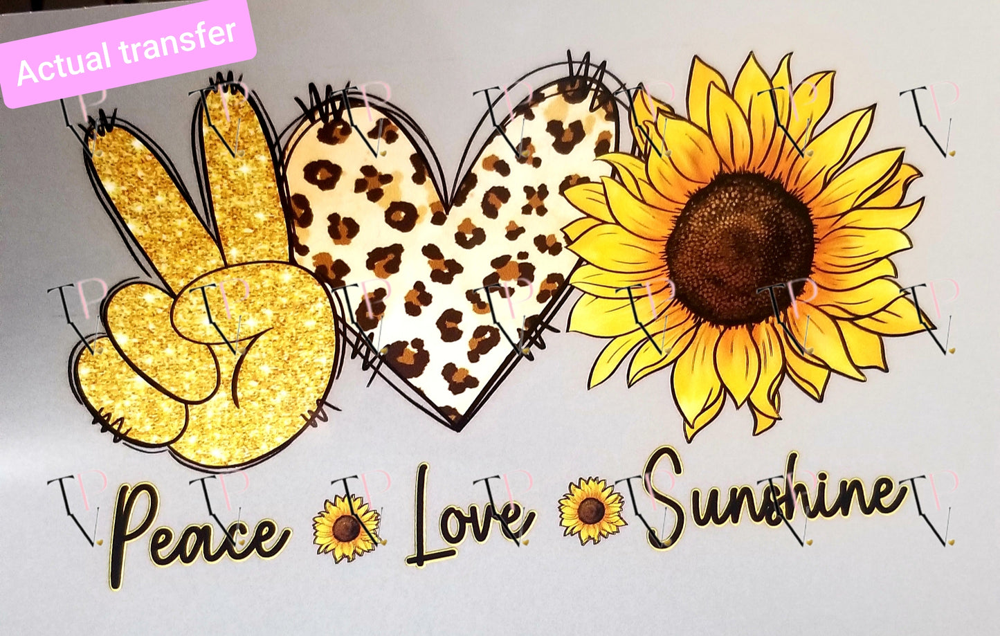 Peace Love Sunshine Transfer