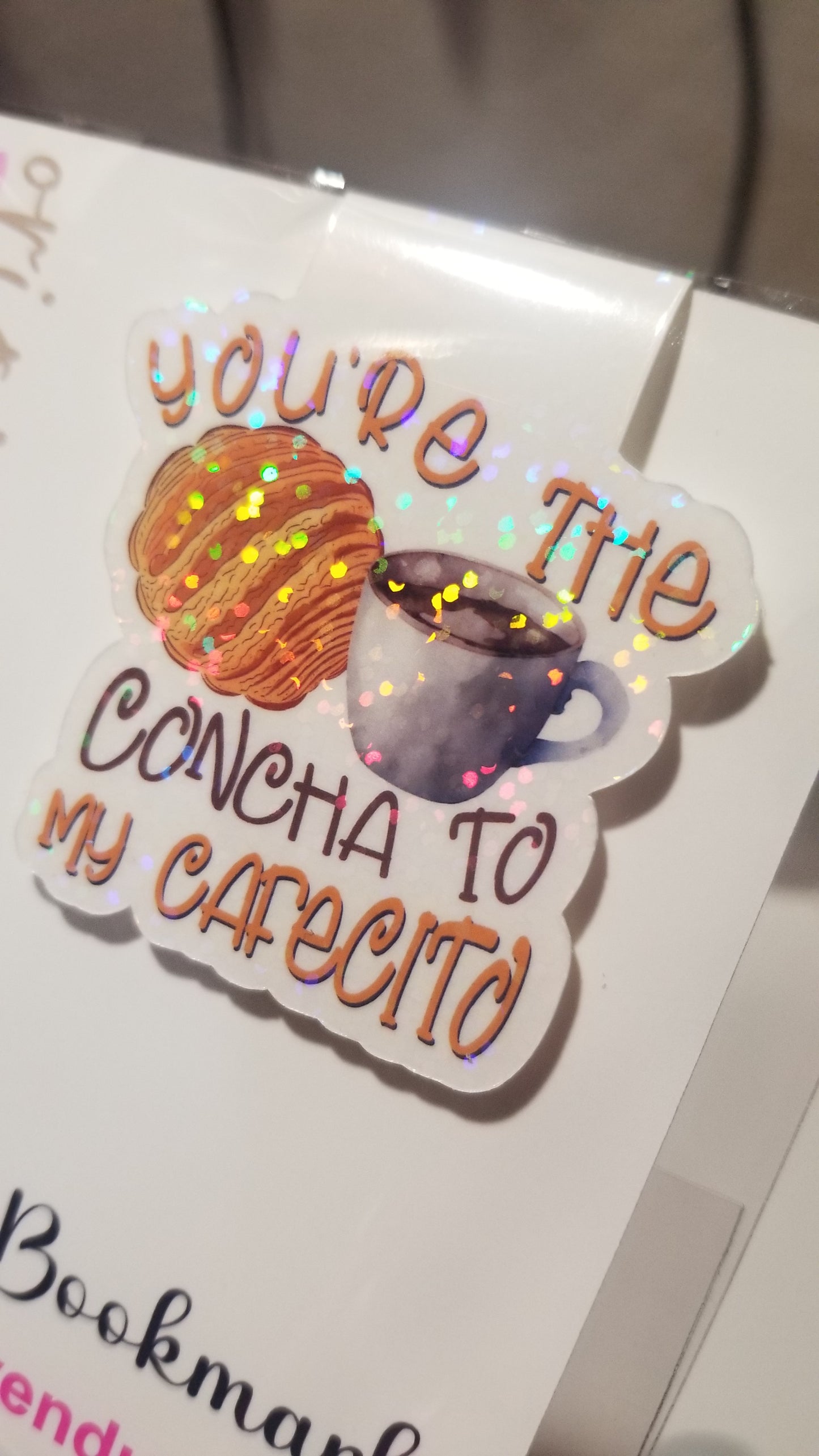 Concha To My Cafecito Magnetic Bookmark
