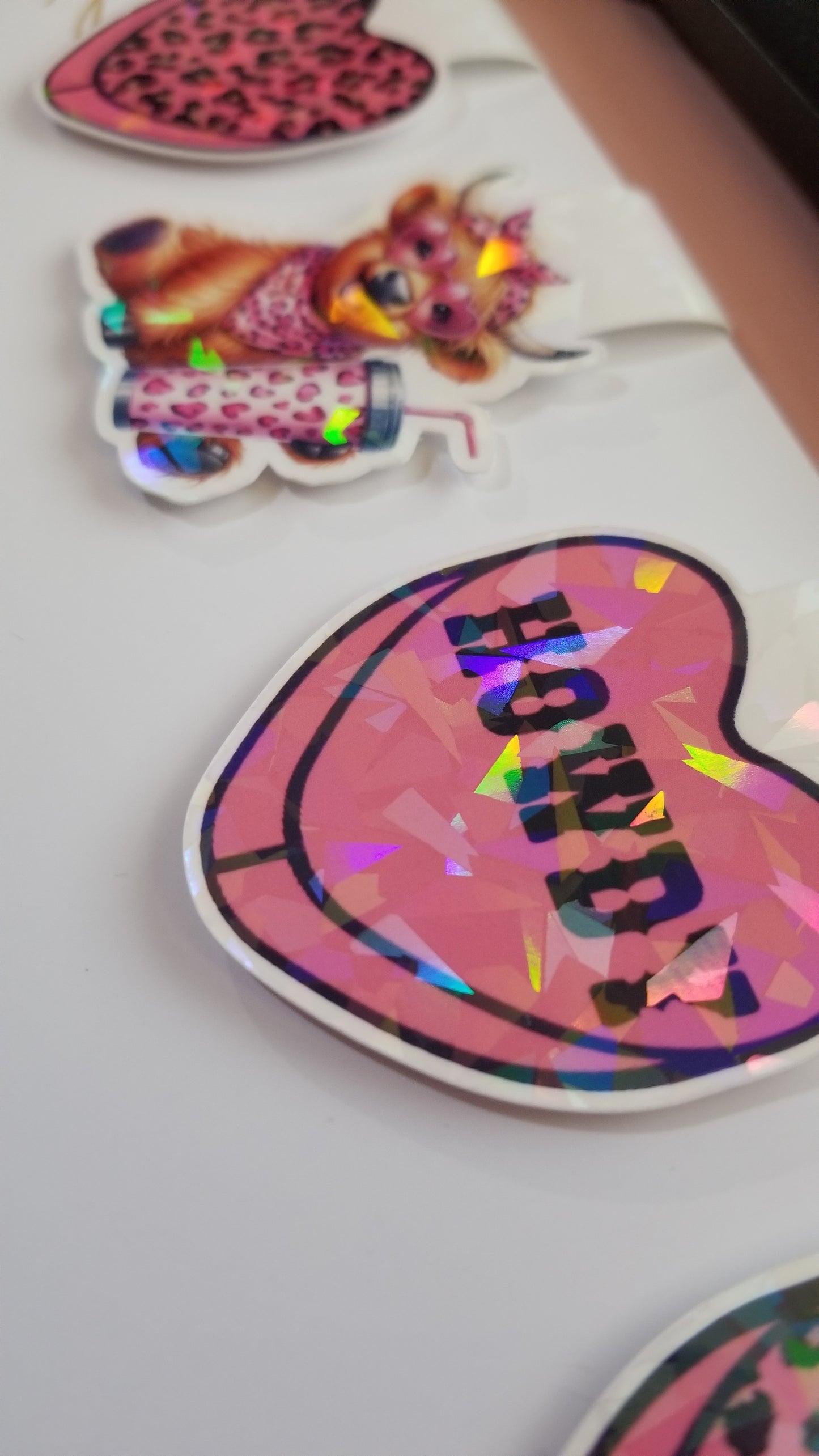 Baby Cow & Heart Magnetic Bookmark Set