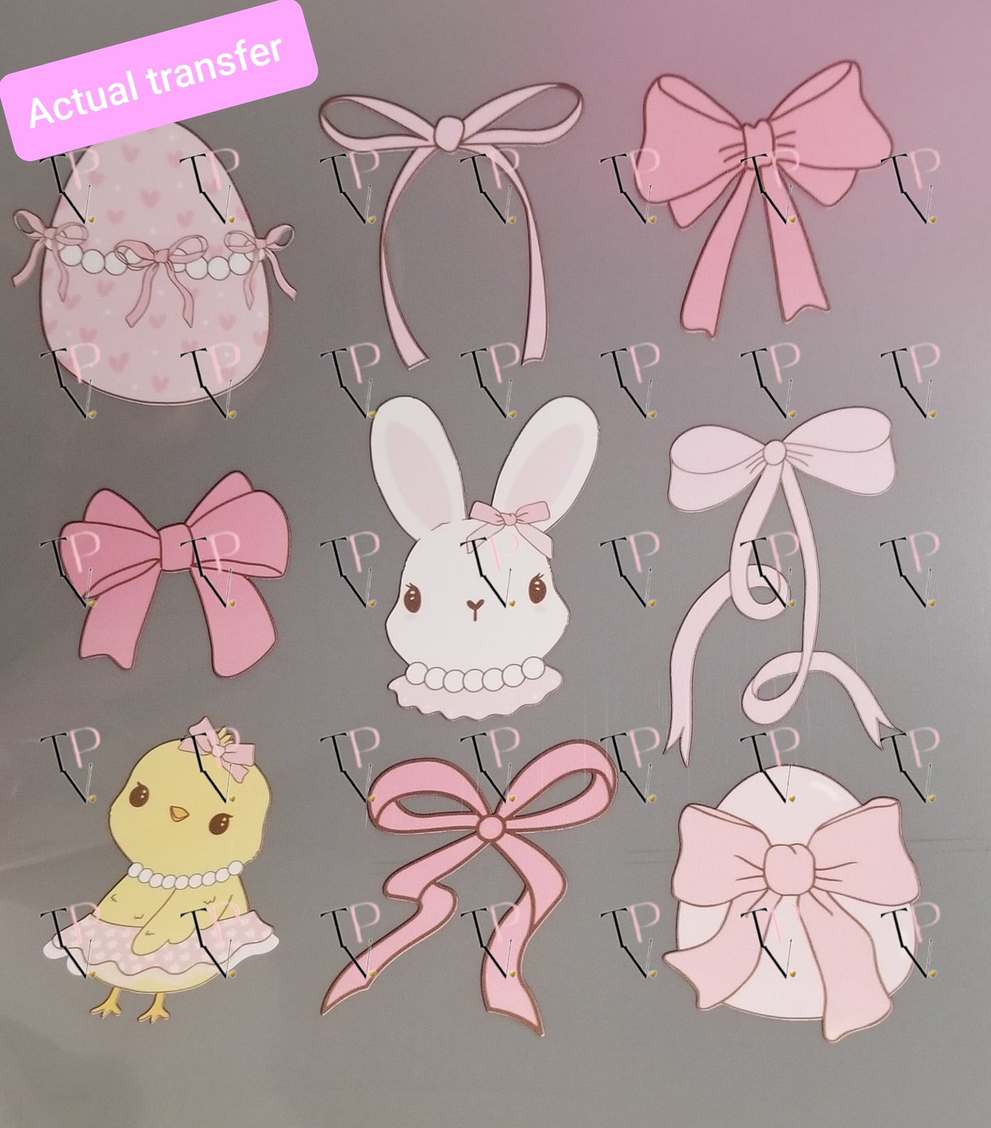 Bunny N Bows Transfer