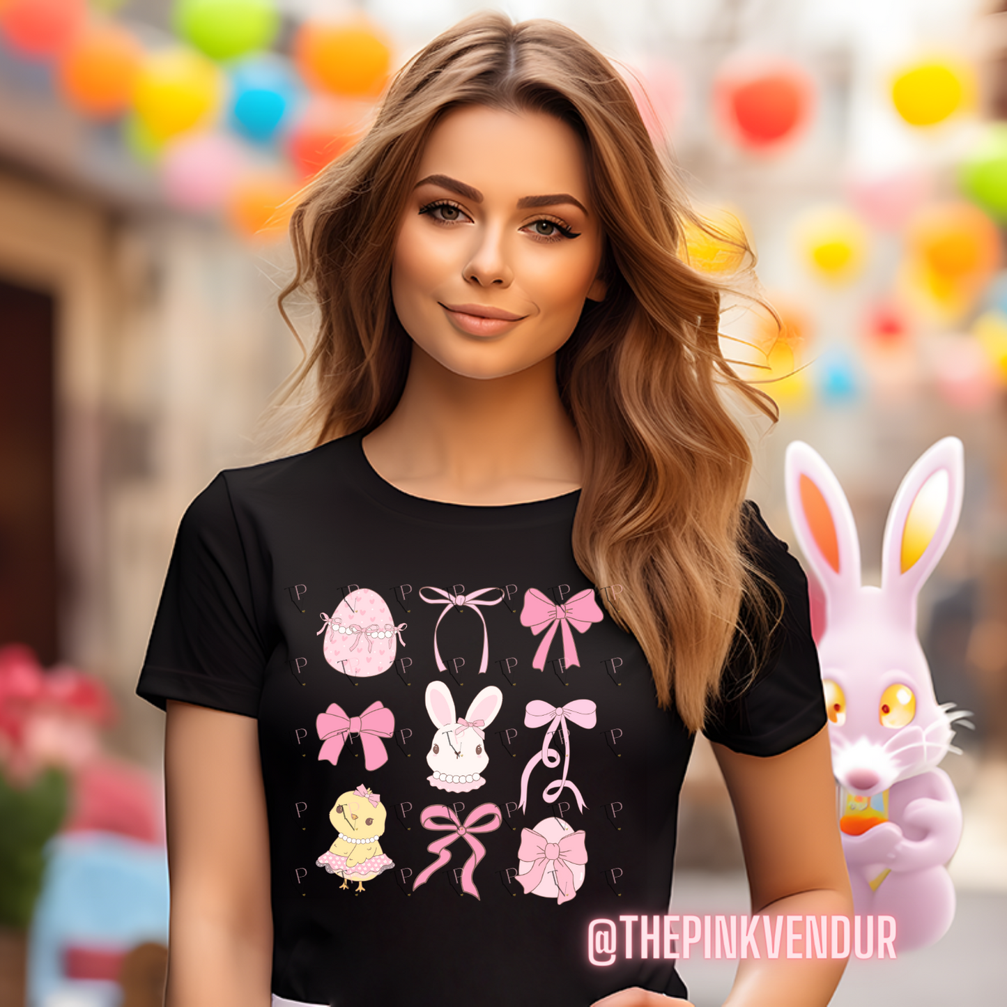 Bunny N Bows Transfer