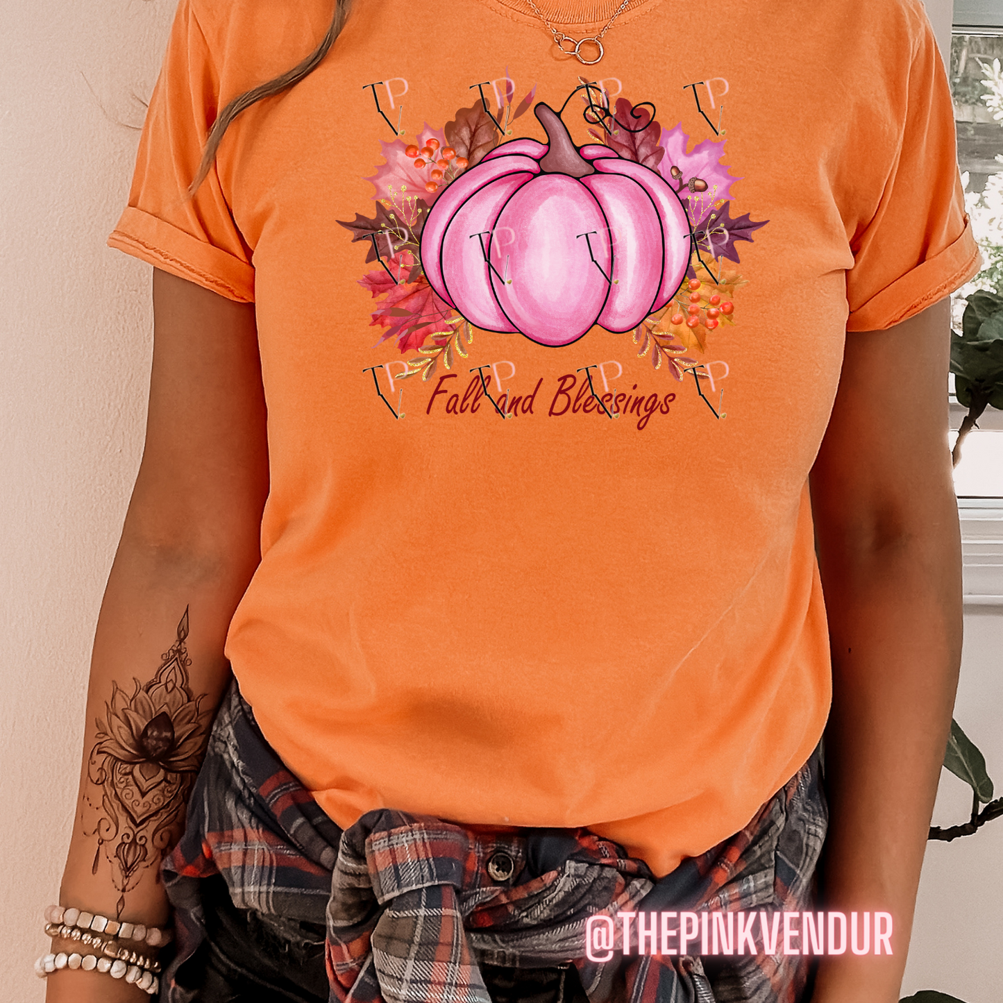 FALL AND BLESSINGS TEE