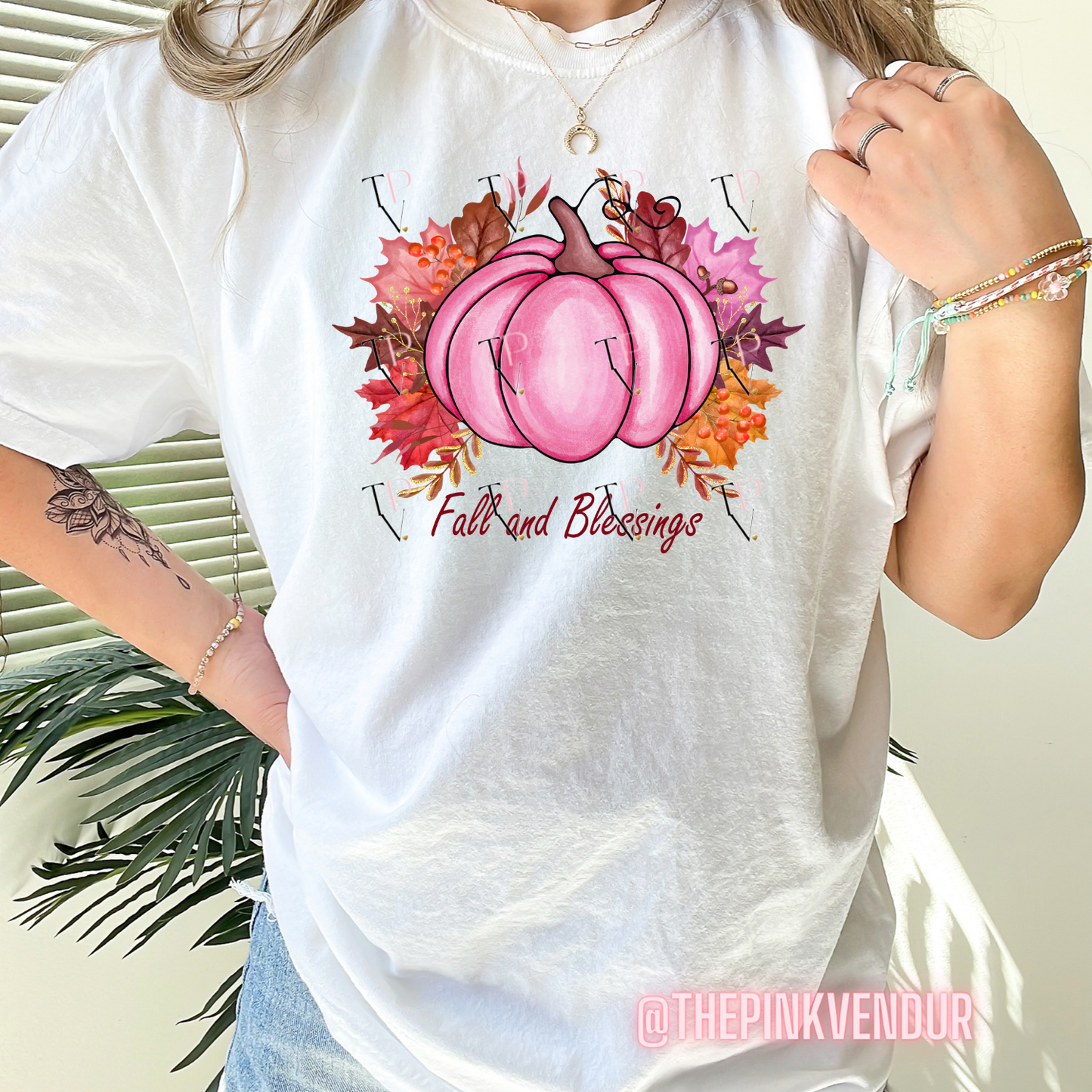 FALL AND BLESSINGS TEE