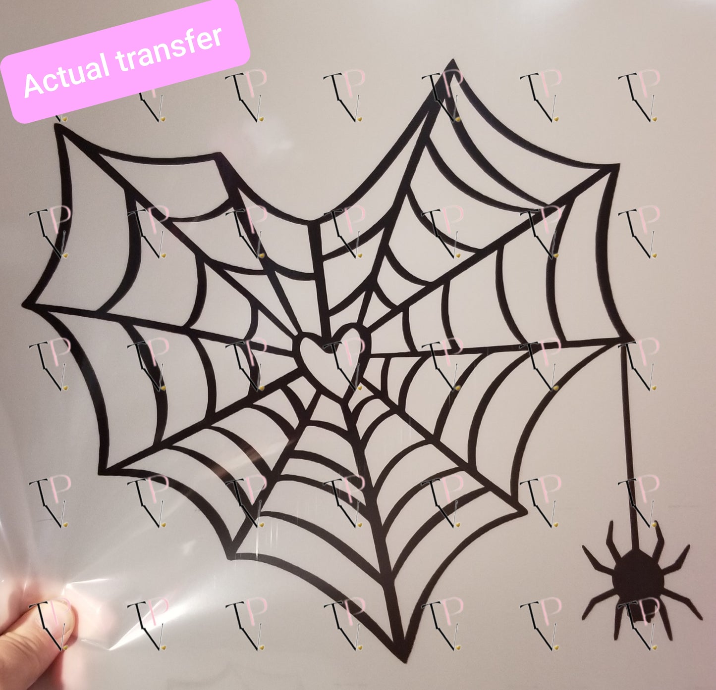 Heart Spider Web Transfer