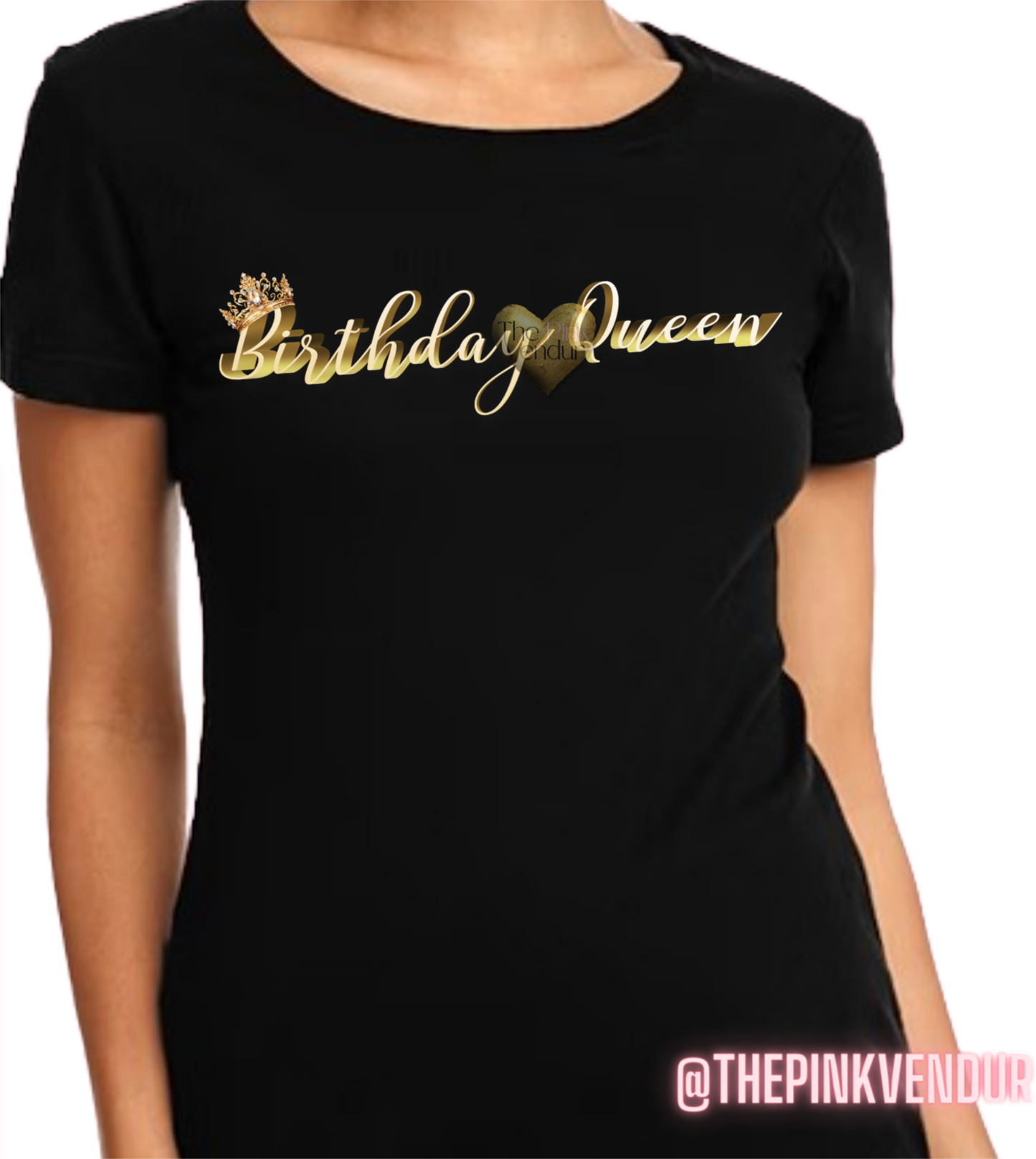 Gold Birthday Queen Letters Only