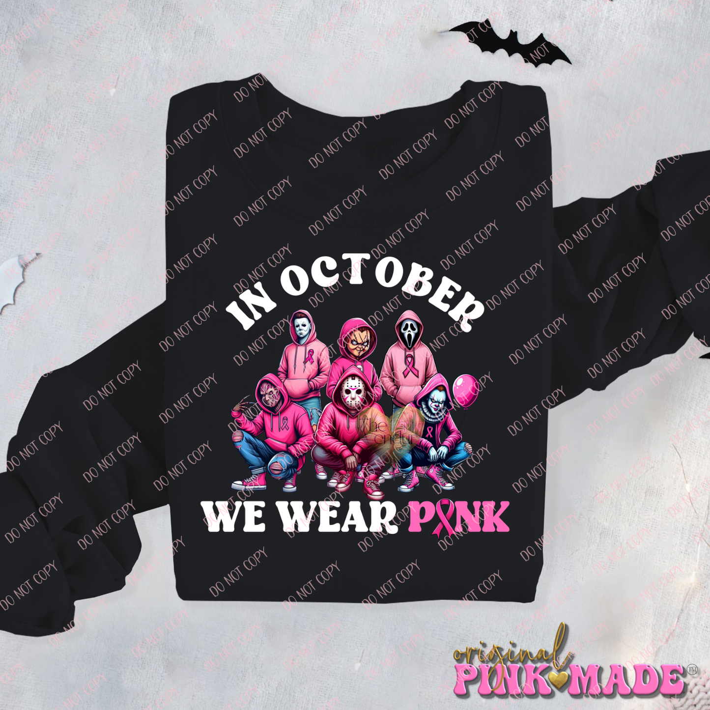 In October We Wear Pink Boy Horror Characters