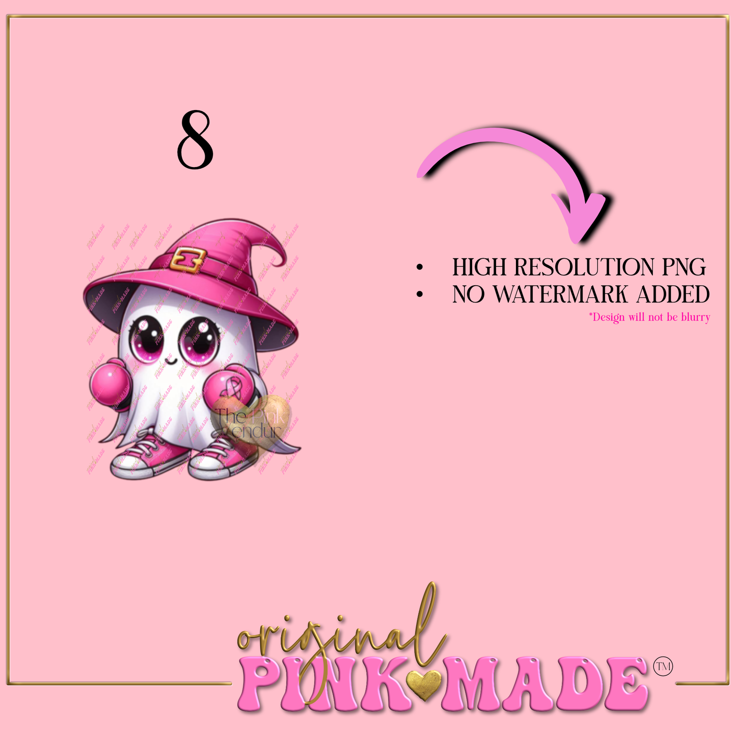 Pink Ribbon Awareness Ghost