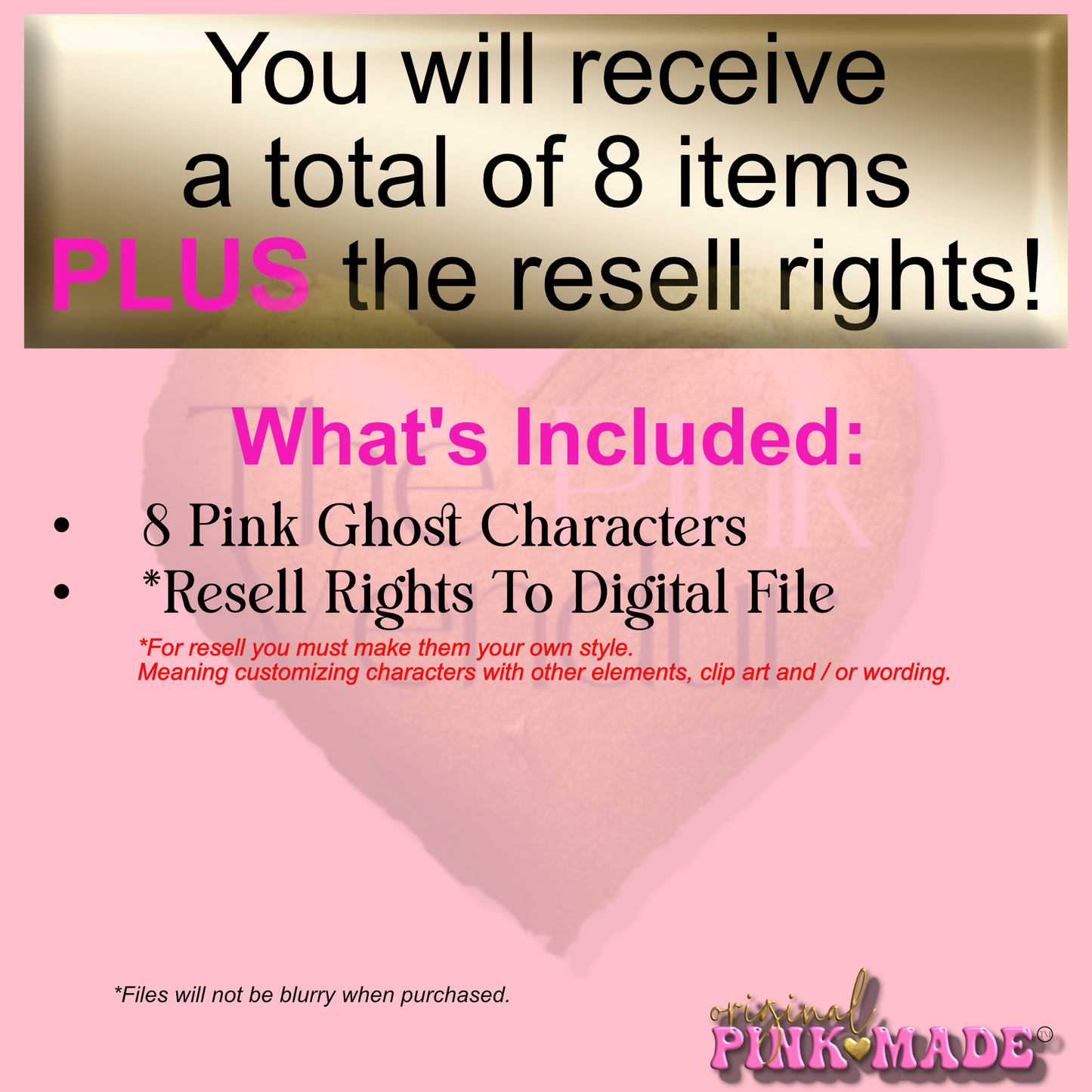 Pink Ribbon Awareness Ghost Bundle