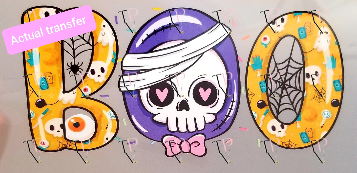Boo Skull Transfer