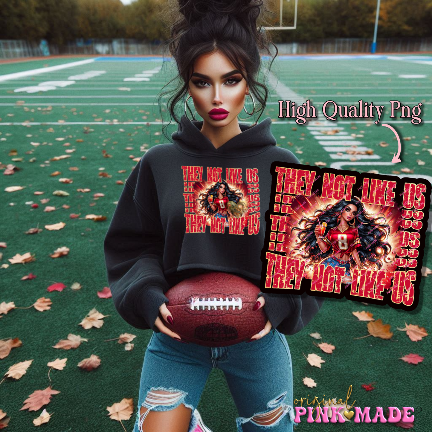 They Not Like Us Red And Gold