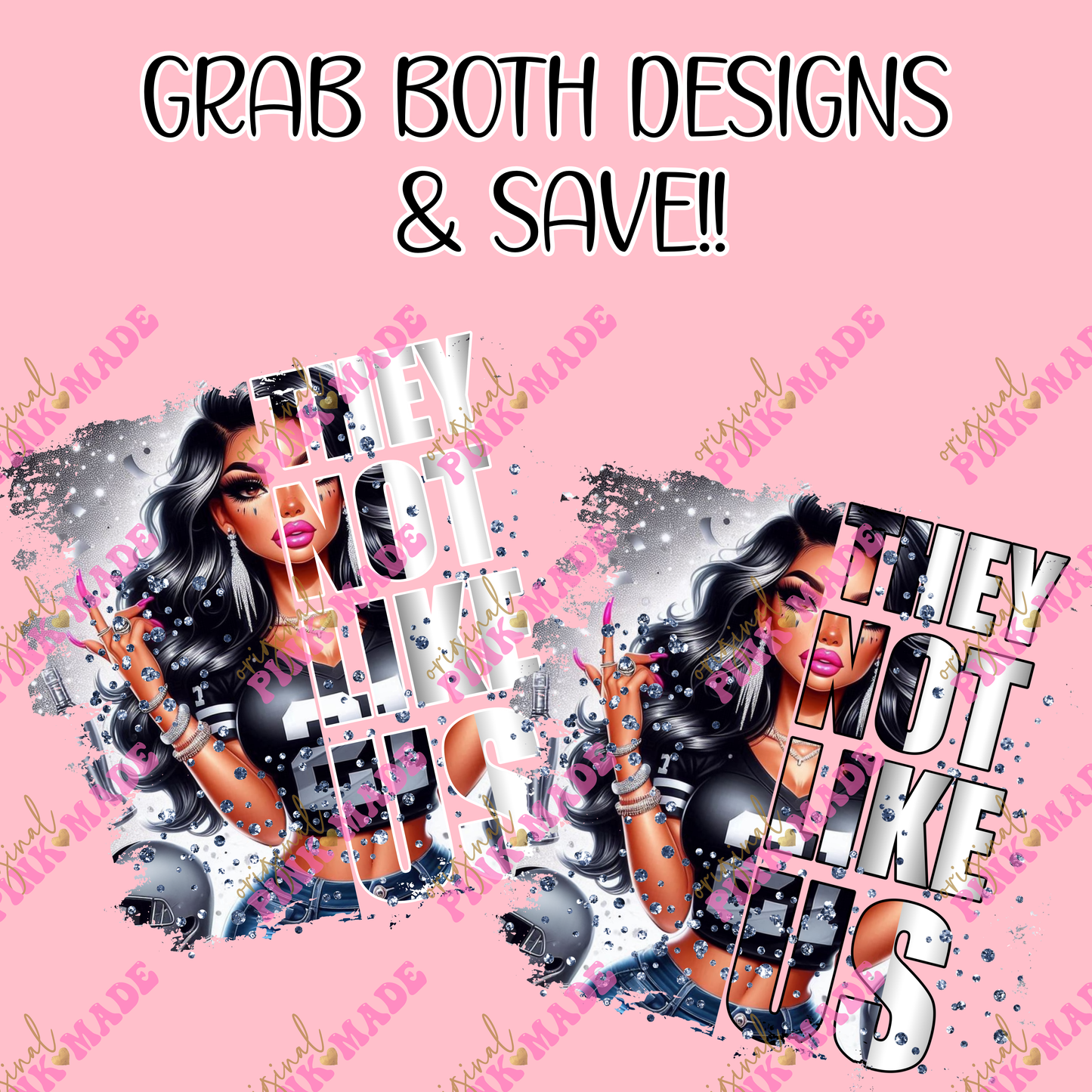 They Not Like Us Silver And Black