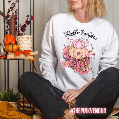 HELLO PUMPKIN CREW NECK