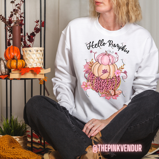 HELLO PUMPKIN CREW NECK