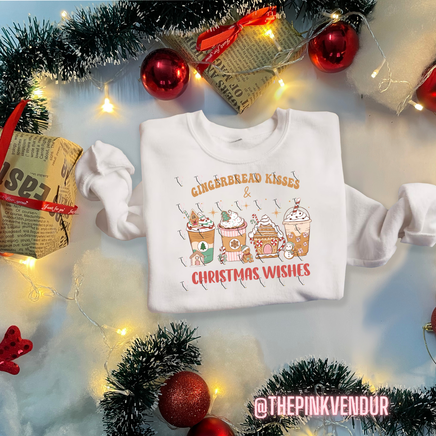 Gingerbread Kisses Crew Neck