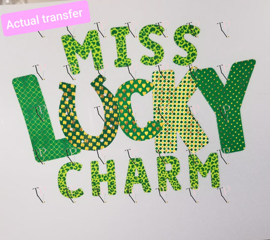 Miss Lucky Charm Transfer