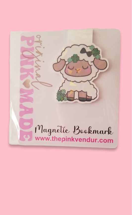 Baby Girl Lamb Magnetic Bookmark