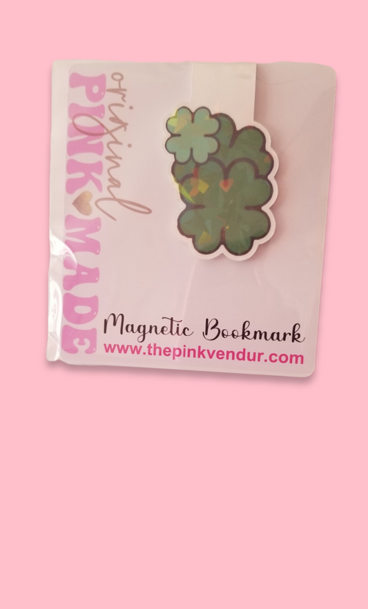 Four Leaf Clover Magnetic Bookmark