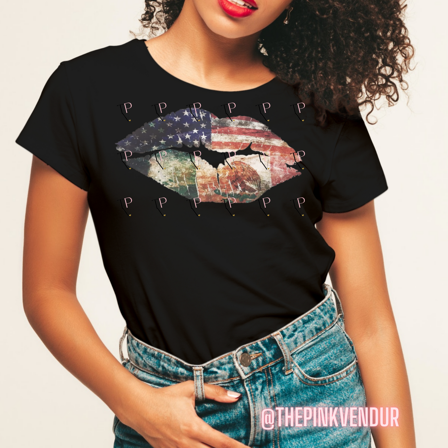 Mexican American Lips Tee