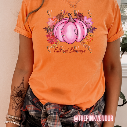 FALL AND BLESSINGS TEE