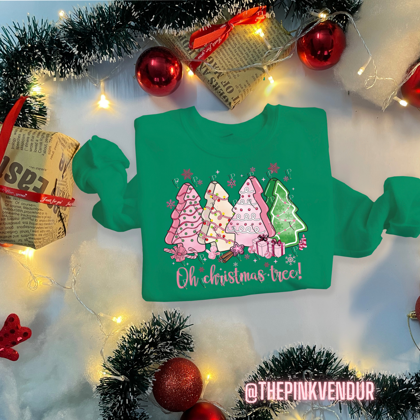 Oh Christmas Tree Cakes Crew Neck