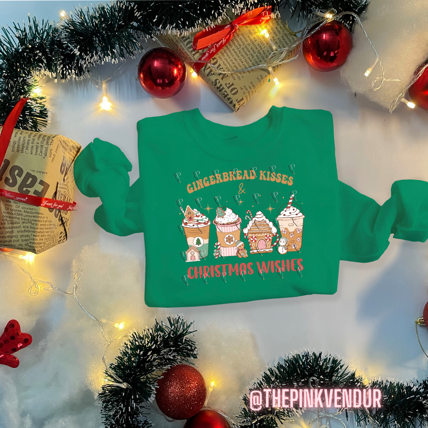 Gingerbread Kisses Crew Neck