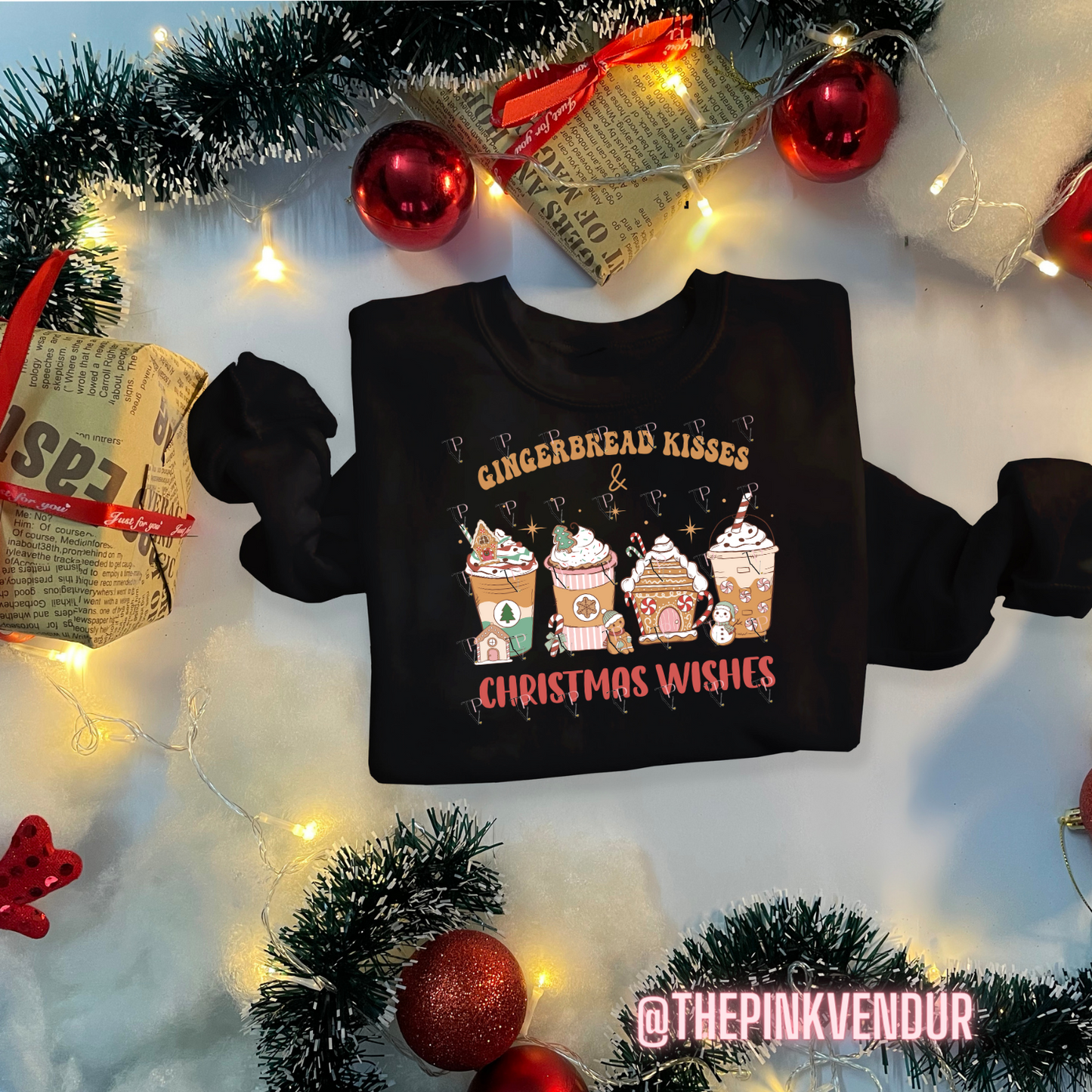 Gingerbread Kisses Crew Neck