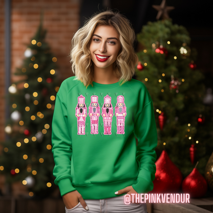 Pink Nutcrackers Crew Neck