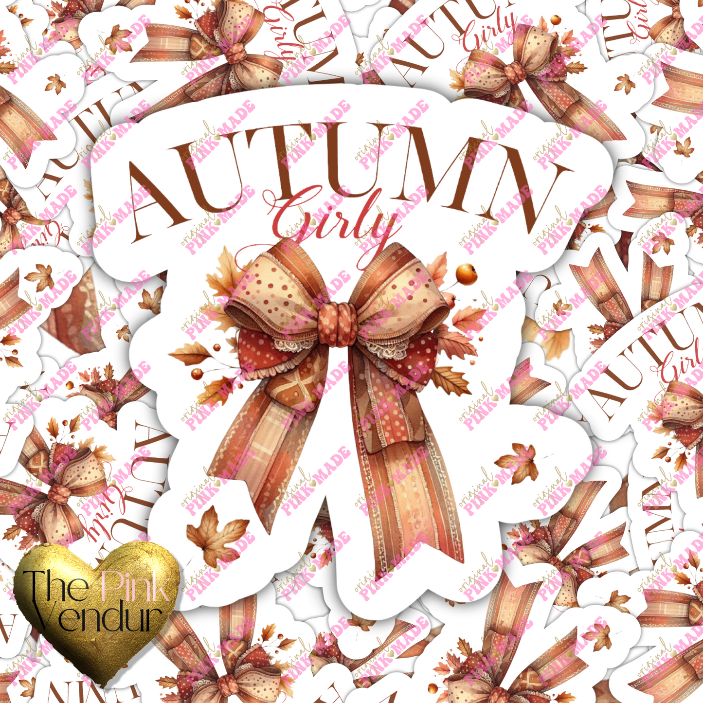 Autumn Girly Sticker
