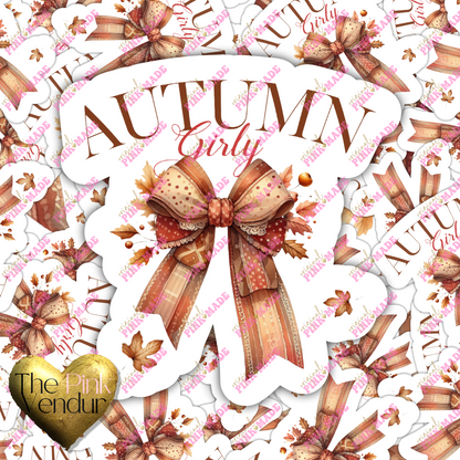 Autumn Girly Sticker