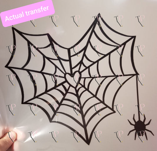 Heart Spider Web Transfer