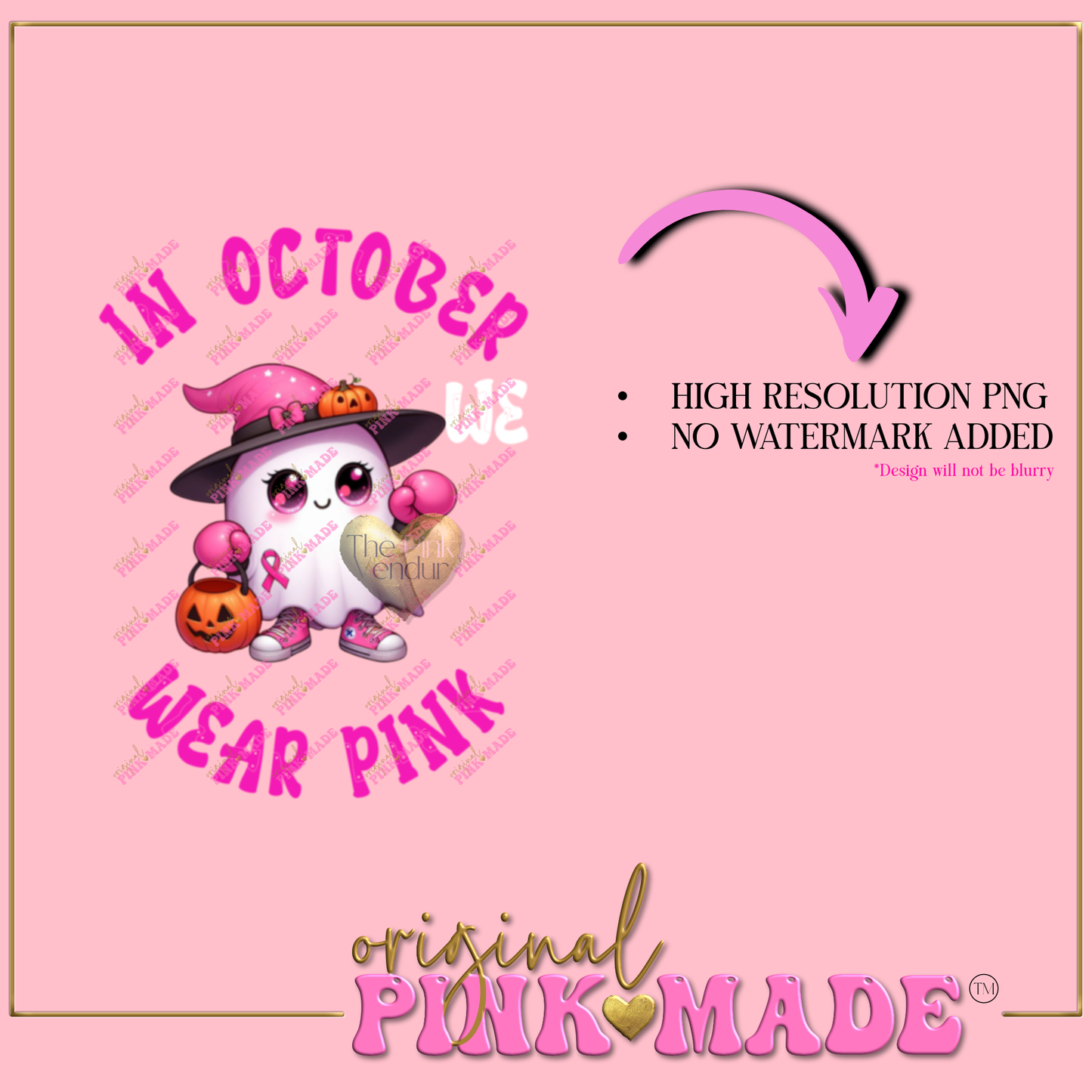 In October We Wear Pink Ghost Hot Pink