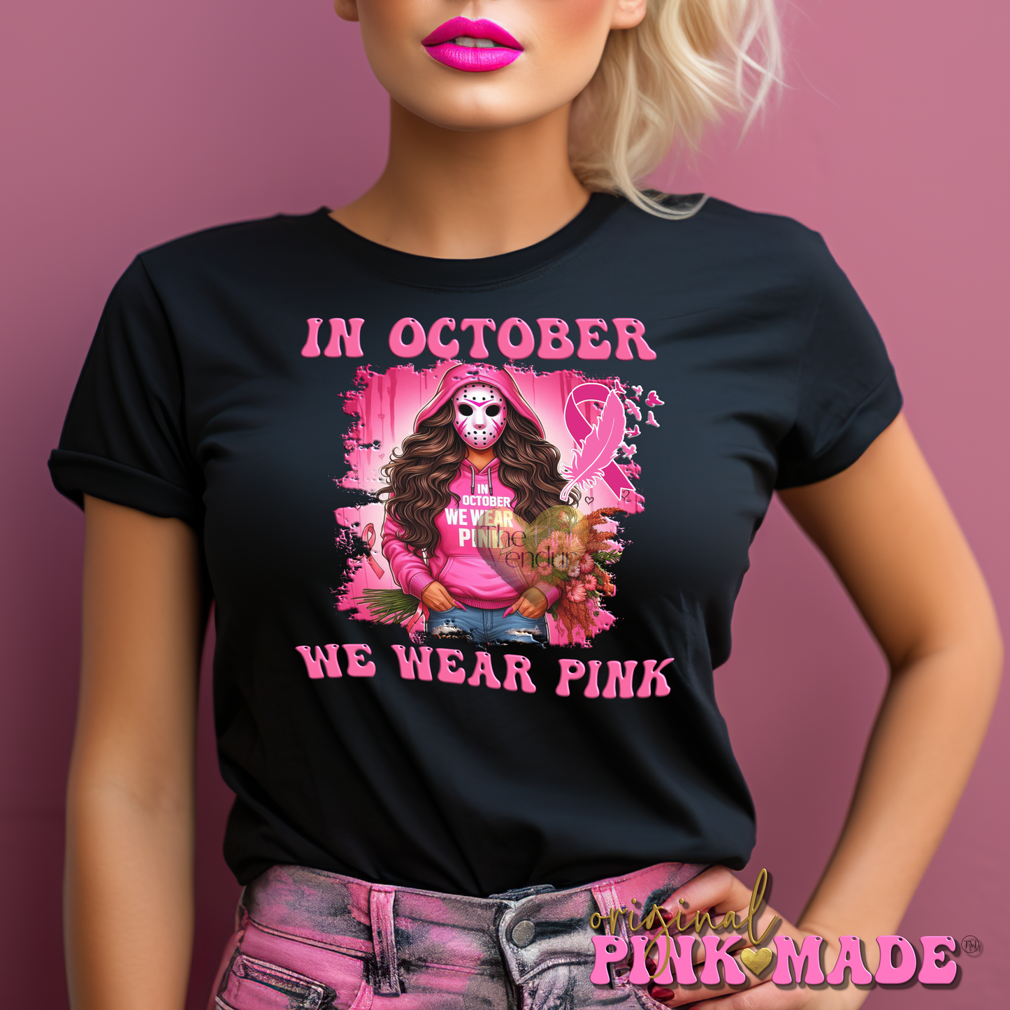 In October We Wear Pink Hockey Mask Mama