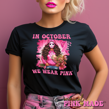 In October We Wear Pink Hockey Mask Mama