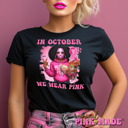 In October We Wear Pink Hockey Mask Mama