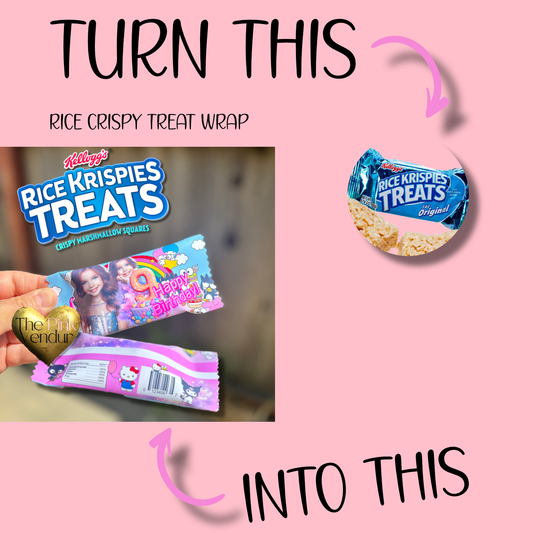 Rice Crispy Treat Wrap Template